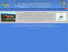 Tablet Screenshot of mas-hirondelles.com